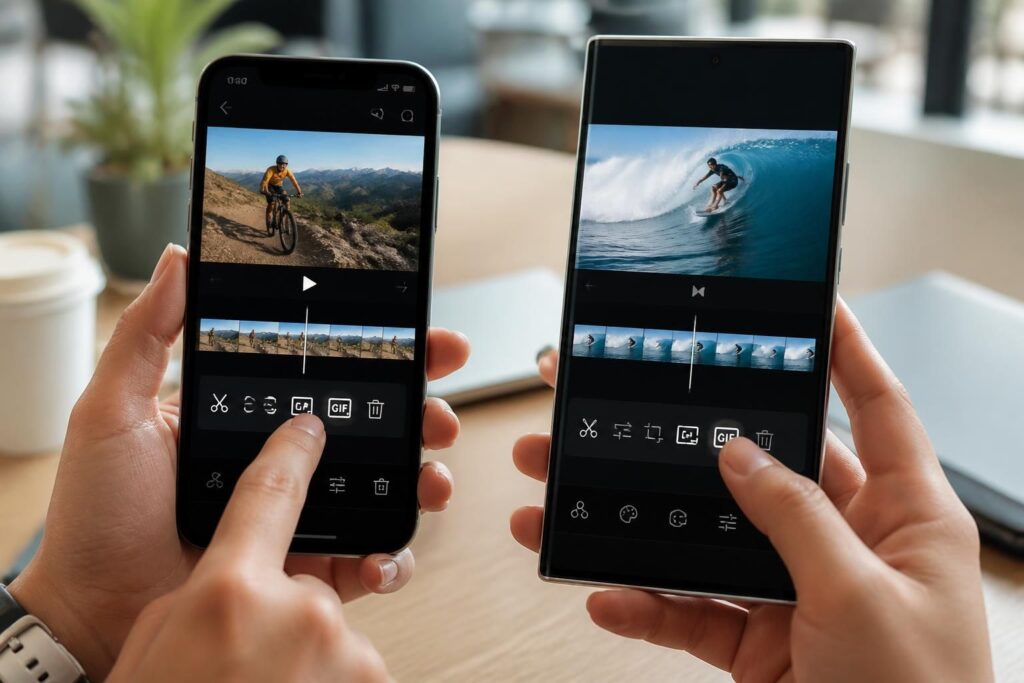 Transformer une vidéo en GIF sur iPhone et Android