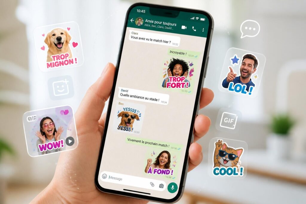 apprenez à optimiser l'utilisation des stickers et gifs personnalisés sur whatsapp pour des conversations plus expressives et amusantes.