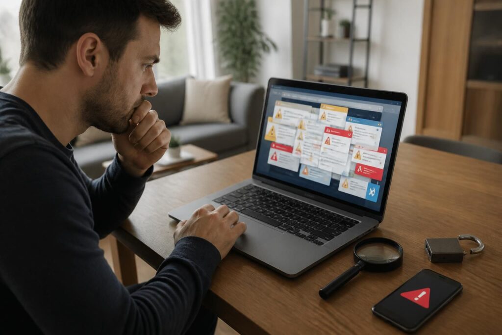 apprenez à identifier et éviter les arnaques en ligne grâce à nos conseils pratiques pour naviguer sur internet en toute sécurité.