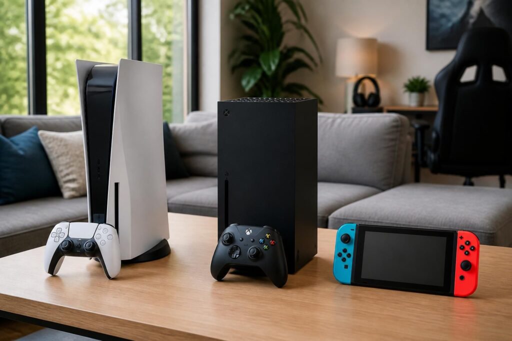 découvrez quelle console choisir entre la ps5, la xbox et la nintendo switch grâce à notre comparatif détaillé des caractéristiques, jeux exclusifs et prix pour faire le meilleur choix.