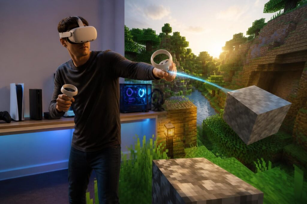 Minecraft VR : tout savoir sur les mods, consoles et versions PC